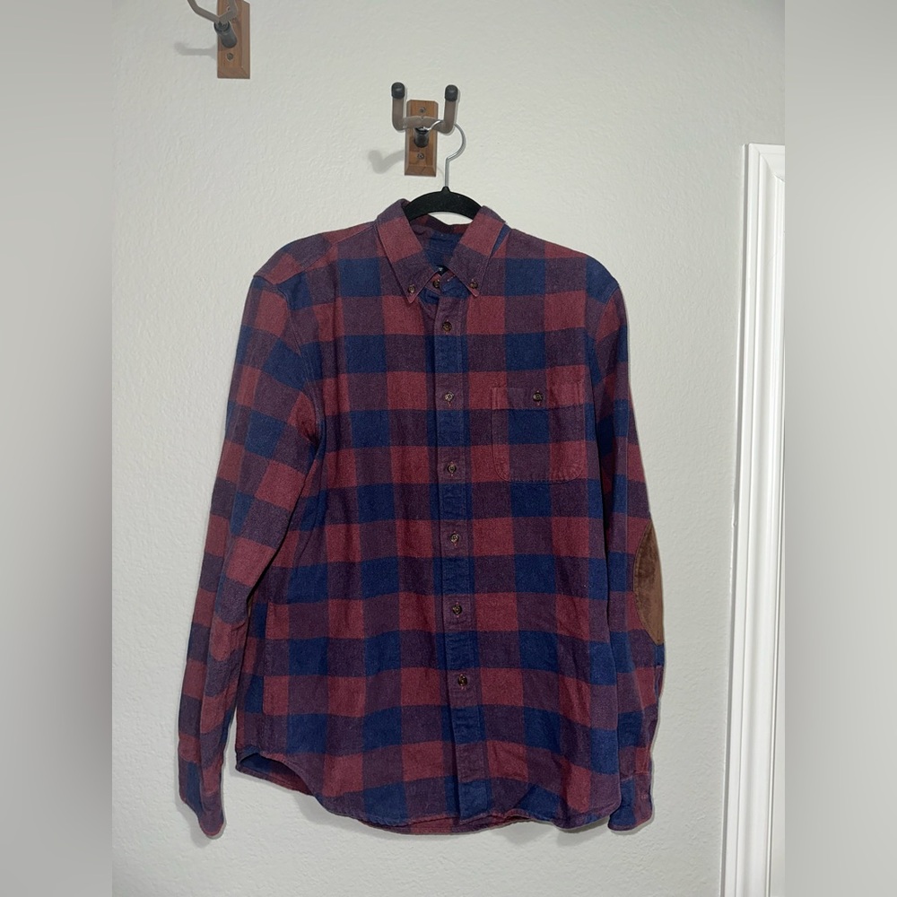 Jcrew flannel with elbow patch